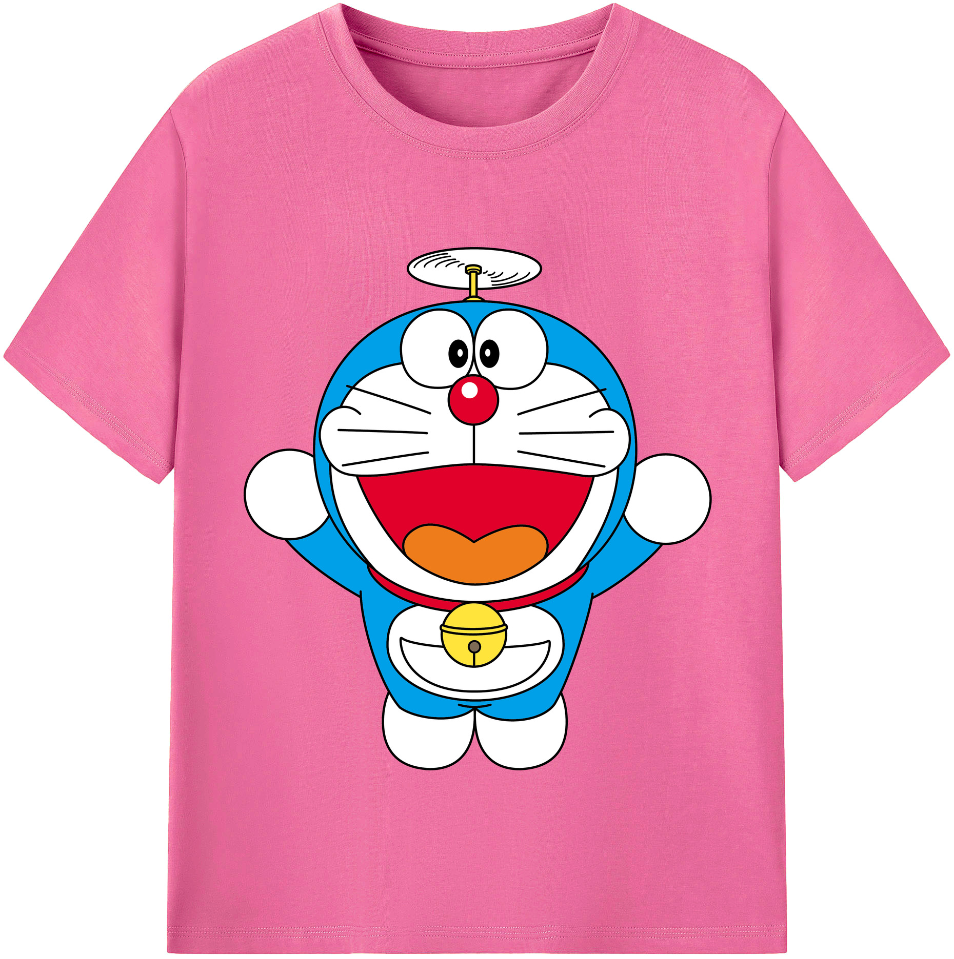 （画像用） ドラえもん Doraemon レディースカジュアルプリントTシャツ（綿100％）